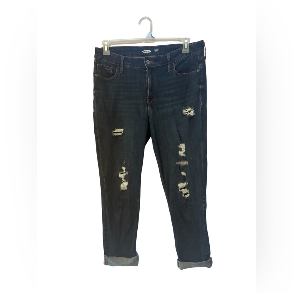Old Navy Blue Skinny Distressed Jeans